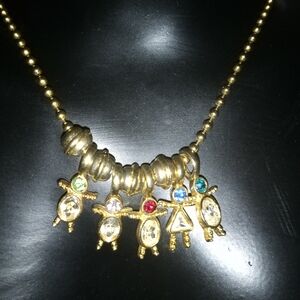 VINTAGE AUSTRIAN CRYSTAL NECKLACE 4 BOYS 1 GIRL